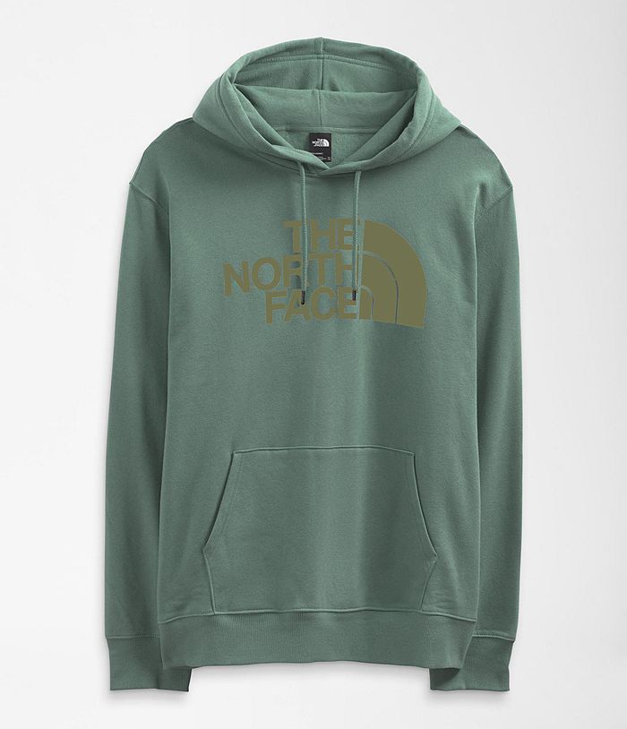 The North Face Hoodie B Half Dome Pullover Green - Mens - Thailand SAKRL-5406